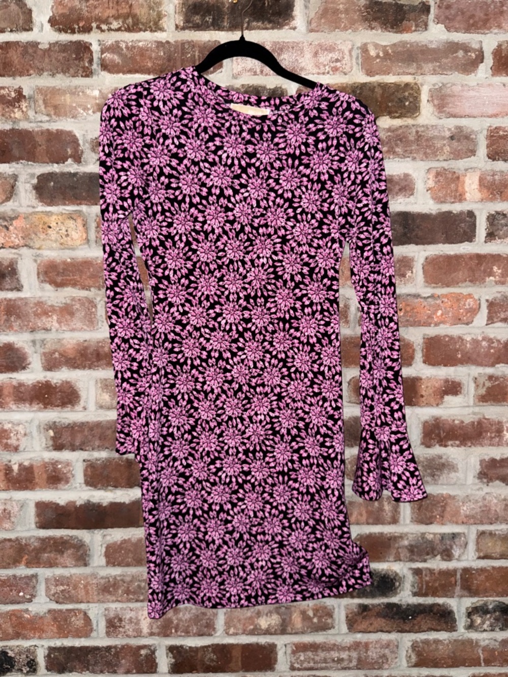 Michael Kors Long Sleeve Ruffle Dress